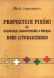 Propozycje pieśni na niedziele, uroczystości i święta roku liturgicznego